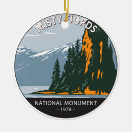Misty Fjords National Monument New Eddystone Keramik Ornament