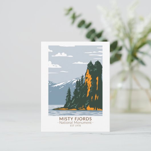 Misty Fjords National Monument New Eddystone Postkarte (Stehend Vorderseite)