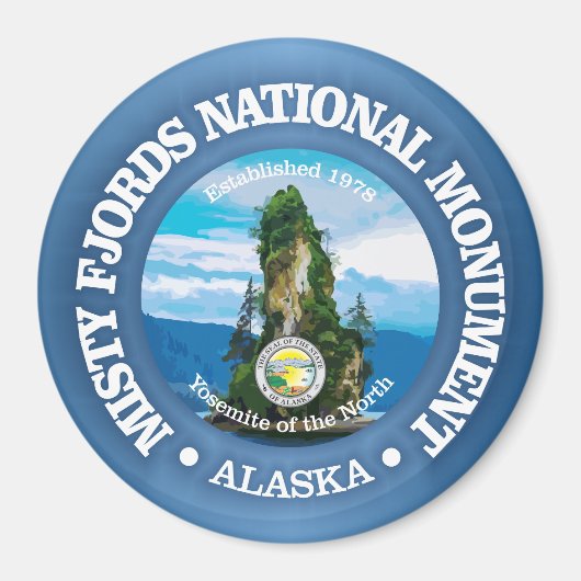 Misty Fjords (NM) Magnet (Vorne)