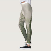 Misty Foggy Forest Trees Leggings (Links)