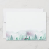 Misty Forest 3 Foto Hand Briefe Frohe Weihnachten (Rückseite)