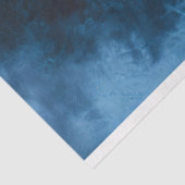 Misty Forest Blue Green Pine Trees Decoupage Seidenpapier (Ausschnitt)