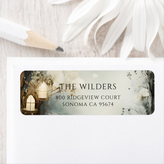 Misty Forest Candlelight Rücksendeadresse (Insitu)