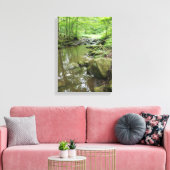 Misty Forest Canvas Wall Art | Serene Nature Leinwanddruck (Insitu (Wohnzimmer))