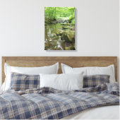 Misty Forest Canvas Wall Art | Serene Nature Leinwanddruck (Insitu (Schlafzimmer))