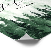 Misty Forest Crads and Gifts Sign Poster (Ecke)