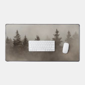 Misty forest, dark nature theme schreibtischunterlage (Tastatur & Maus)