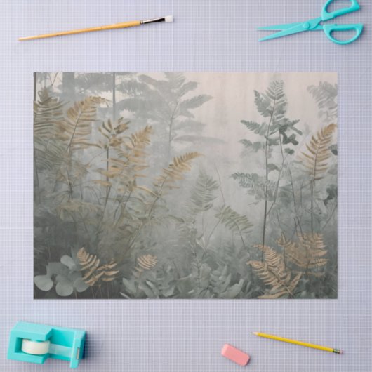 Misty Forest Elegance tissue paper Seidenpapier (Basteln)