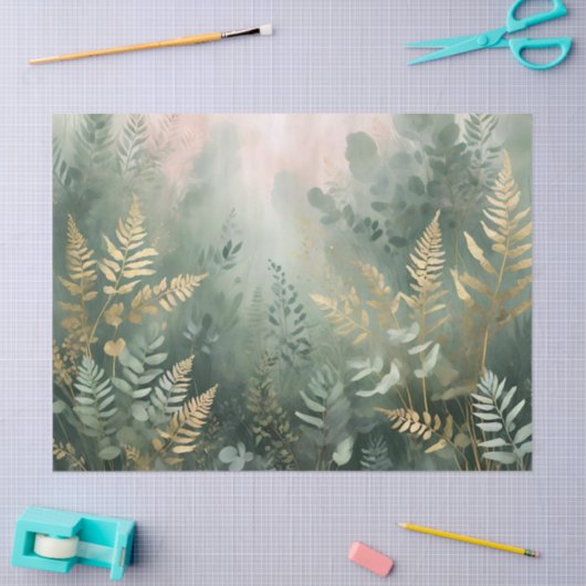 Misty Forest Elegance tissue paper Seidenpapier (Basteln)