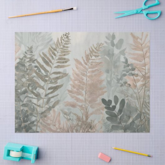 Misty Forest Elegance tissue paper Seidenpapier (Basteln)