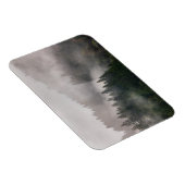 Misty Forest in den Bergen Magnet (Rechte Seite)