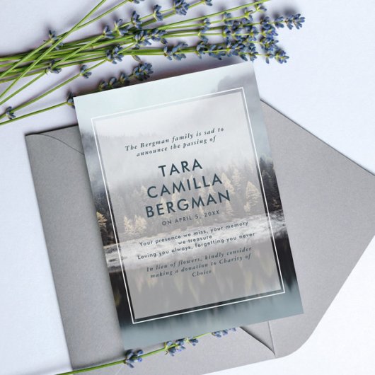 Misty Forest Lake Death Ankündigung