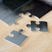 Misty Forest Lake Foto im Gedächtnis Puzzle (Seite)