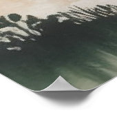 Misty Forest Layers - Wasserfarbenlandschaft Poster (Ecke)