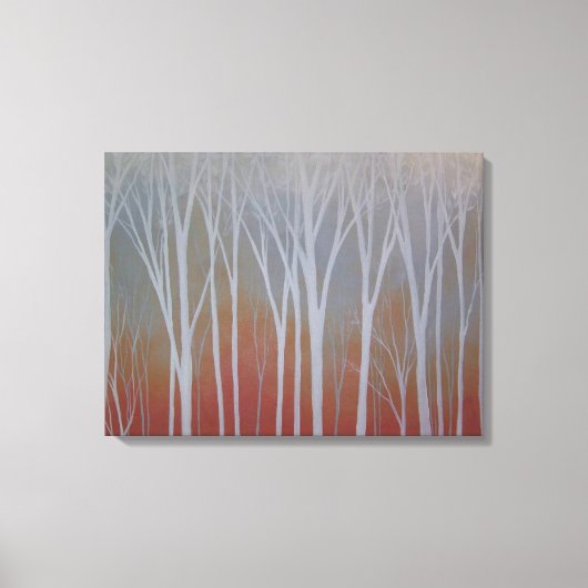 Misty Forest Leinwanddruck (Vorderseite)