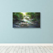 Misty Forest Leinwanddruck (Insitu (Holzboden))