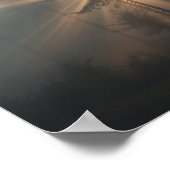 Misty Forest Morning Landscape Poster (Ecke)