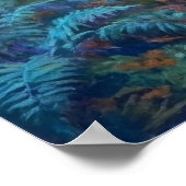 Misty Forest Mystic Path  - Pastel Painting Style Poster (Ecke)