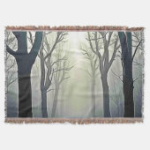 Misty Forest Path: Eerie Beauty Decke (Vorderseite)