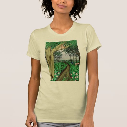 Misty Forest Path T - Shirt (Vorderseite)