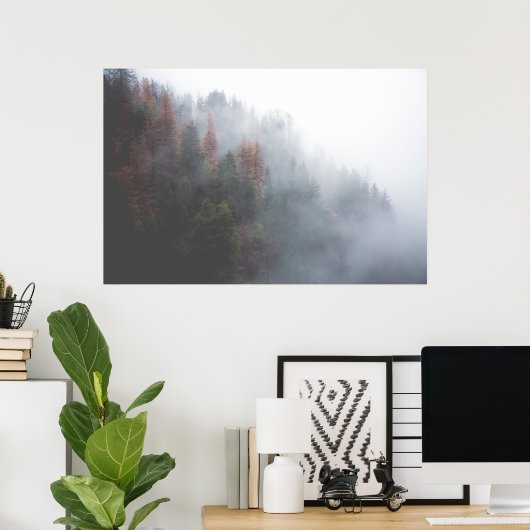Misty Forest Poster (Heimbüro)