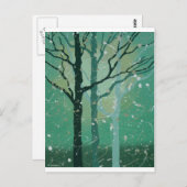 Misty Forest Postkarte (Vorne/Hinten)