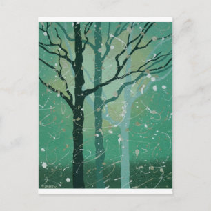 Misty Forest Postkarte