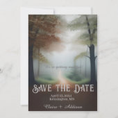 Misty Forest Save The Date (Vorderseite)