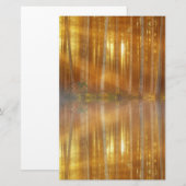 Misty Forest Scene Briefpapier (Vorne/Hinten)