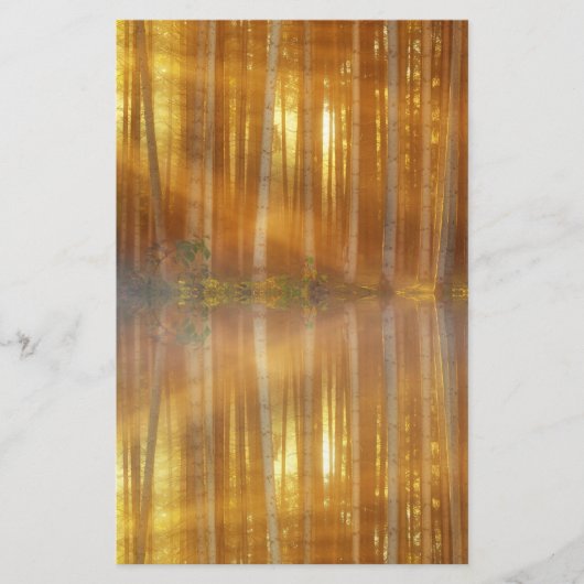 Misty Forest Scene Briefpapier (Vorderseite)