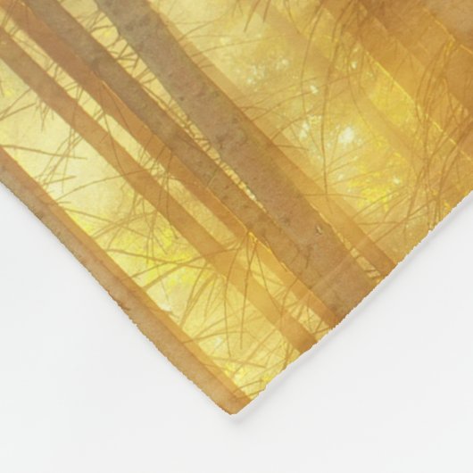 Misty Forest Scene Fleecedecke (Ecke)