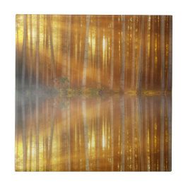 Misty Forest Scene Fliese