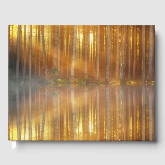 Misty Forest Scene Gästebuch (Vorderseite)