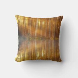 Misty Forest Scene Kissen