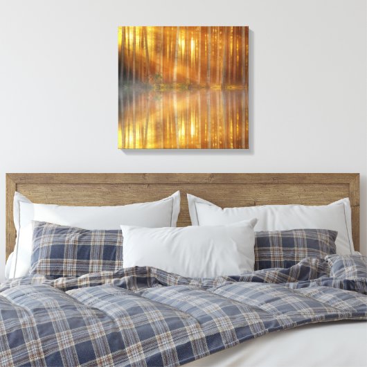 Misty Forest Scene Leinwanddruck (Insitu (Schlafzimmer))