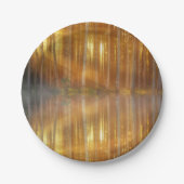 Misty Forest Scene Pappteller (Vorderseite)