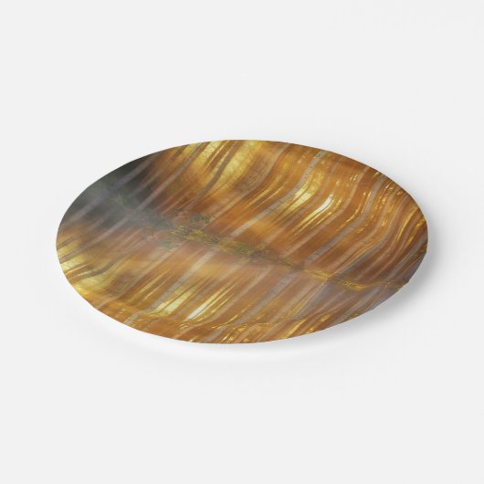 Misty Forest Scene Pappteller (Schrägansicht)