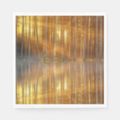 Misty Forest Scene Serviette (Vorderseite)