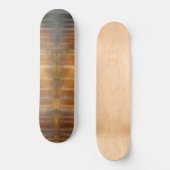 Misty Forest Scene Skateboard (Vorderseite)