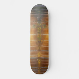 Misty Forest Scene Skateboard