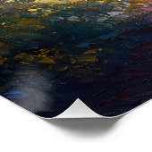 Misty Forest Train as Dawn Breaks Poster (Ecke)