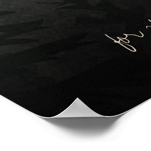 Misty Forest Trees heißt Sie herzlich willkommen b Poster (Ecke)