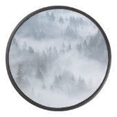 Misty Forest Valley Eishockey Puck (Vorderseite)