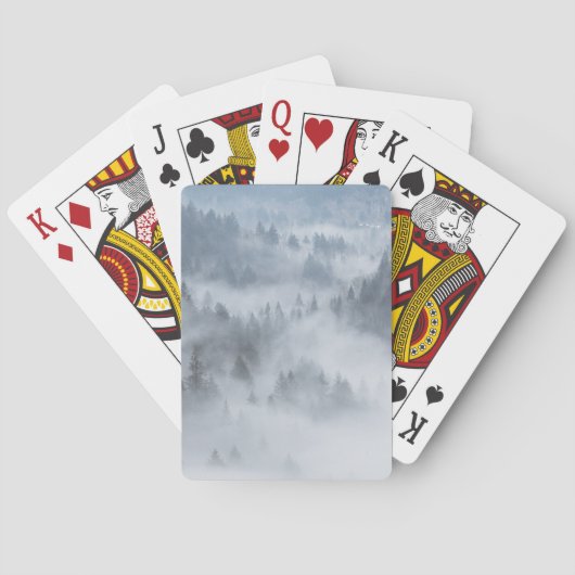 Misty Forest Valley Spielkarten (Rückseite)