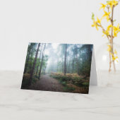 Misty Forest Walk Karte (Gelbe Blume)