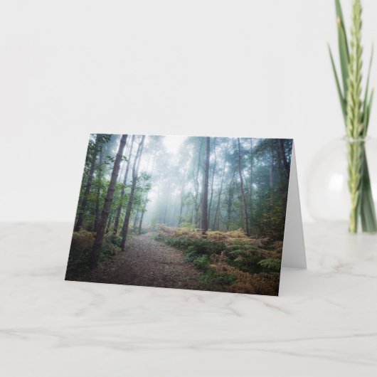 Misty Forest Walk Karte (Vorderseite)