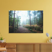 Misty Forest Walk Leinwanddruck (Insitu (Wohnzimmer))