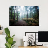 Misty Forest Walk Poster (Heimbüro)