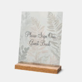 Misty Forest Wedding Acrylic Sign Acrylschild (Winkel)