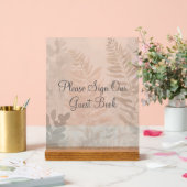 Misty Forest Wedding Acrylic Sign Acrylschild (Hochzeit)